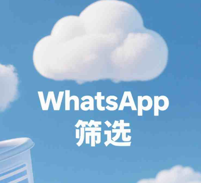 WhatsApp商业号筛选方法，批量识别一步搞定