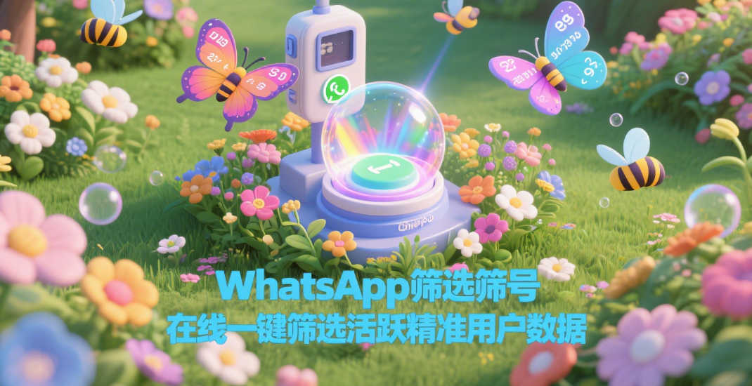 WhatsApp筛选筛号在线一键筛选活跃精准用户数据