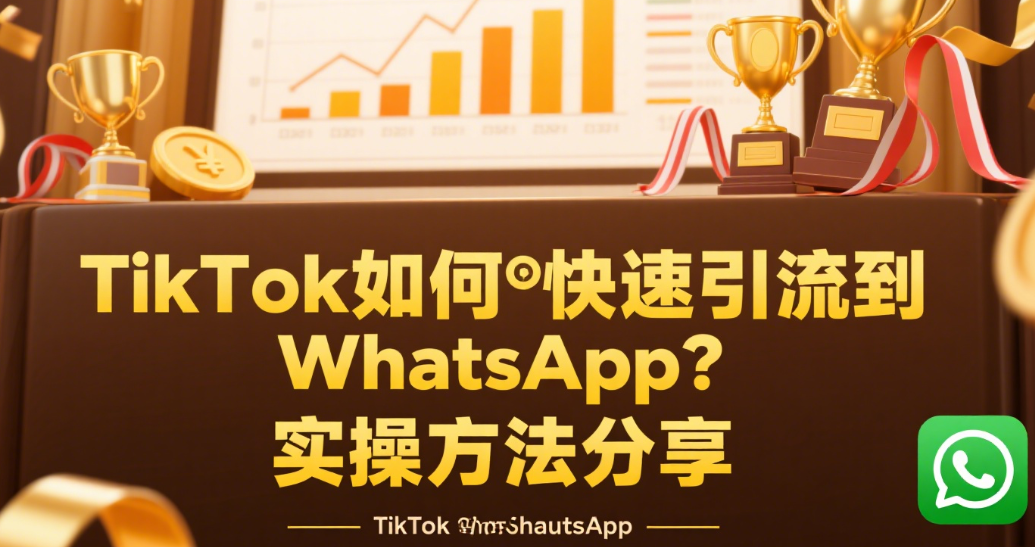 TikTok如何快速引流到WhatsApp？实操方法分享