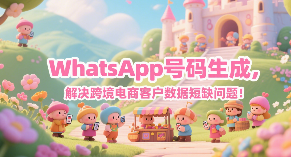 WhatsApp号码生成，解决跨境电商客户数据短缺问题！