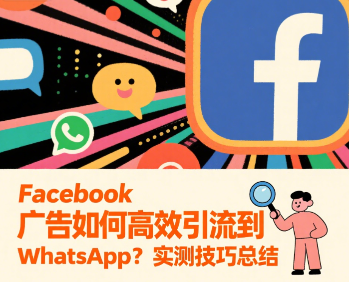 Facebook广告如何高效引流到WhatsApp？实测技巧总结