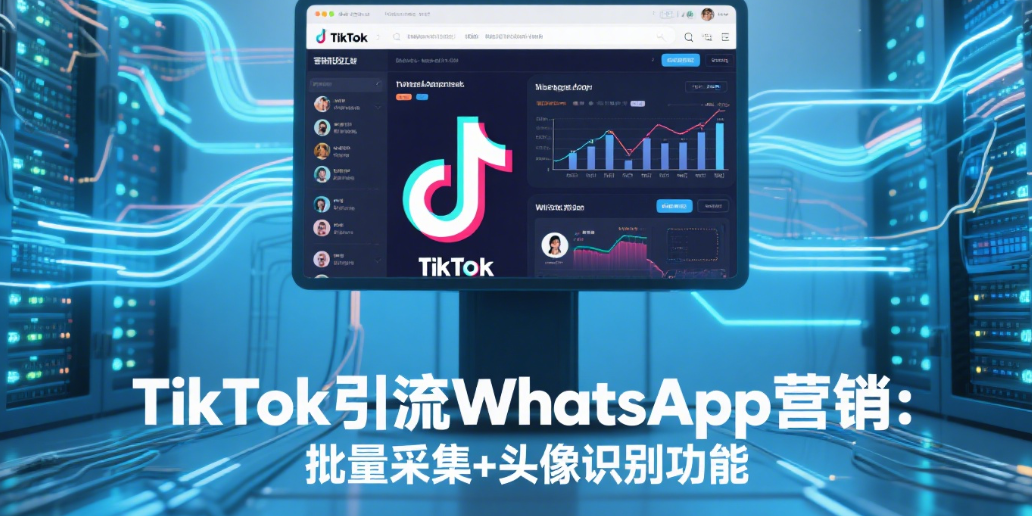 TikTok引流WhatsApp营销：批量采集+头像识别功能