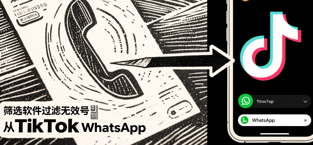 筛选软件过滤无效号从TikTok引流到WhatsApp