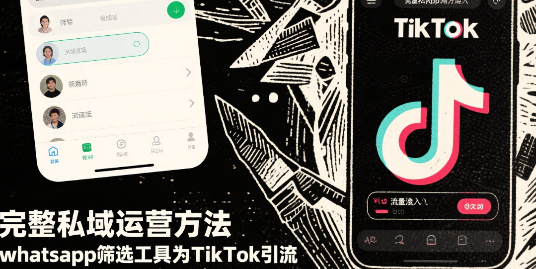 完整私域运营方法whatsapp筛选工具为TikTok引流