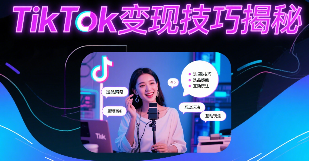 TikTok变现技巧+跨境风口趋势，打造社交电商蓝海